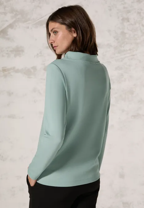 Shirt mit Print glaced salvia green
