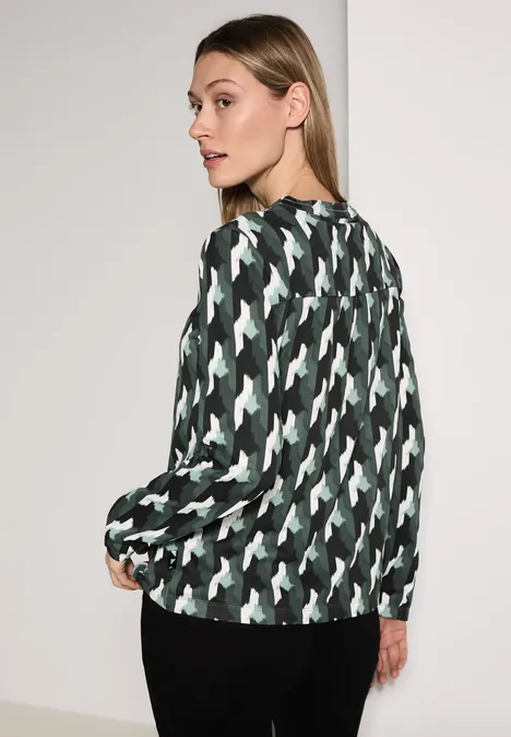 Gemustertes Shirt active khaki