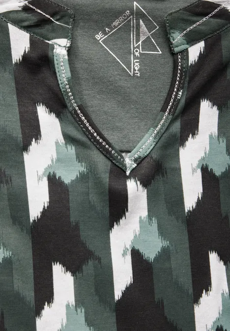 Gemustertes Shirt active khaki