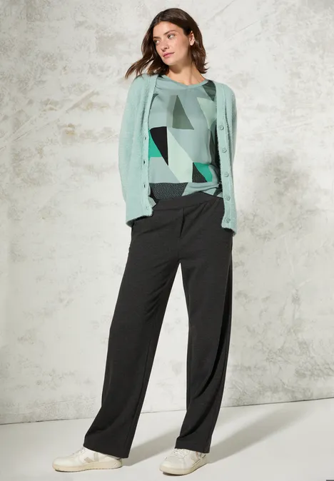 Gemustertes Shirt glaced salvia green