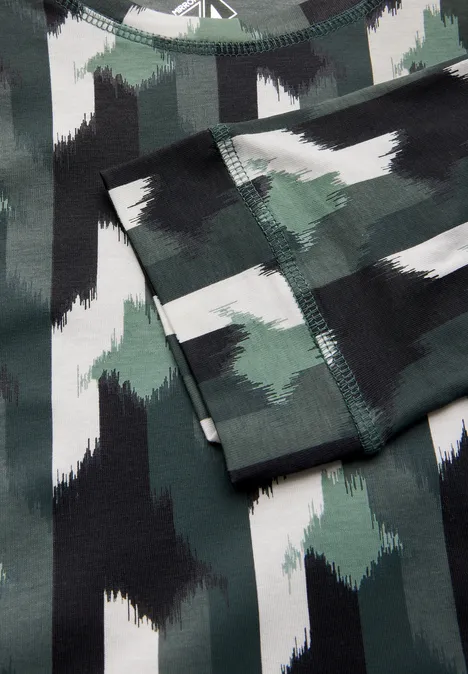 Shirt mit grafischem Print active khaki