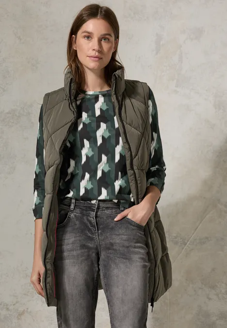 Shirt mit grafischem Print active khaki