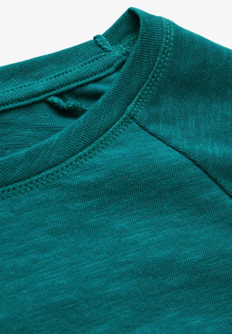 Raglan-Shirt petrol green
