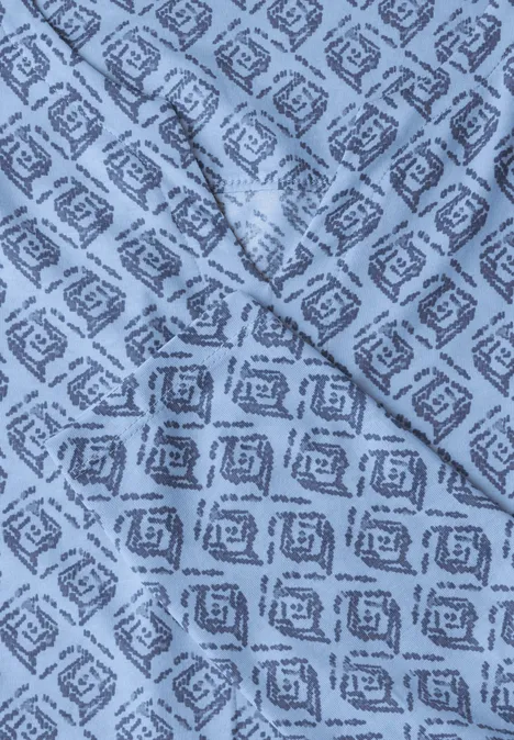 Shirt mit Minimal Print fresh light blue