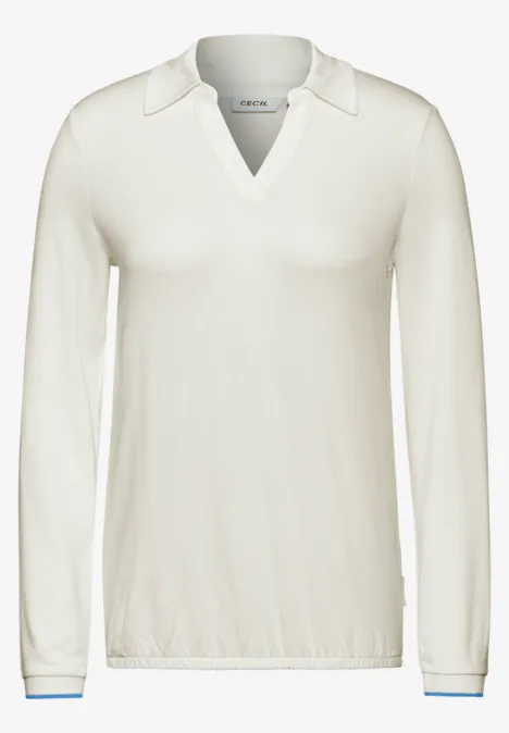 Shirt mit Hemdkragen vanilla white