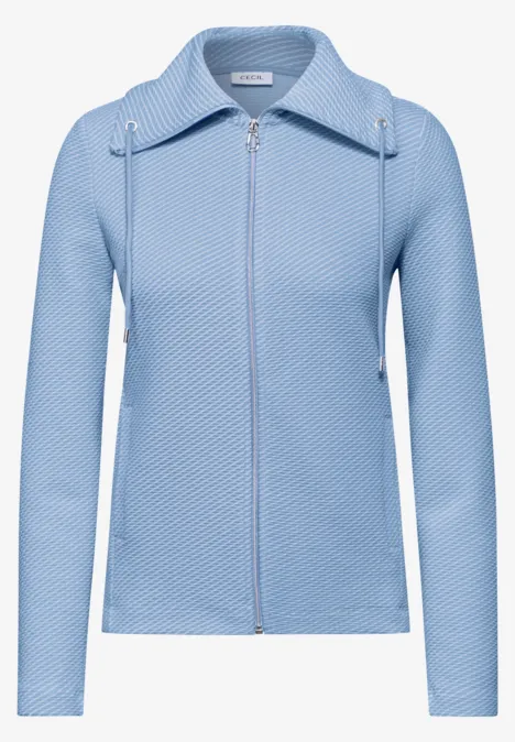 Two-Tone Ottoman Jacke fresh light blue