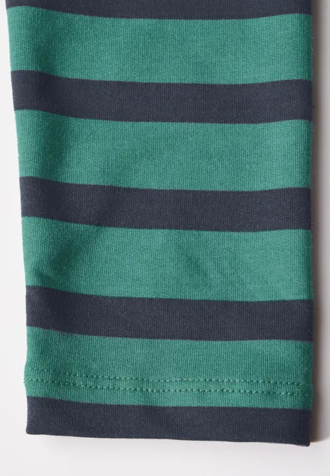 Gestreiftes Hoodieshirt sea green