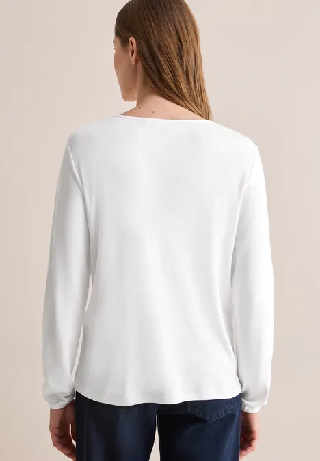 Langarmshirt White