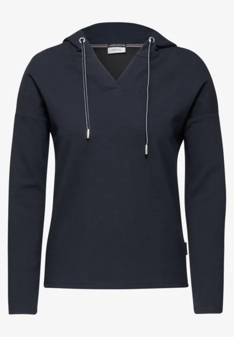 Twill Hoodie Shirt universal blue