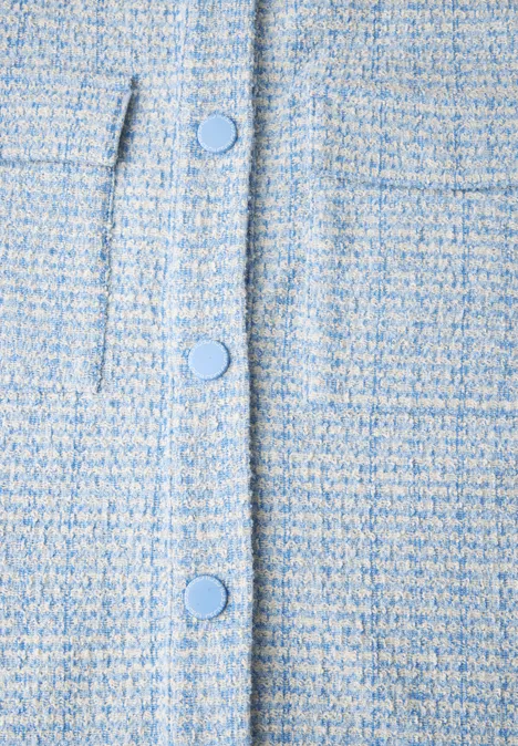 Bouclé Jacke fresh light blue