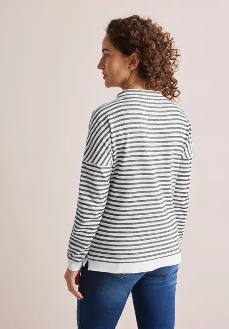 Gestreiftes Shirt universal blue