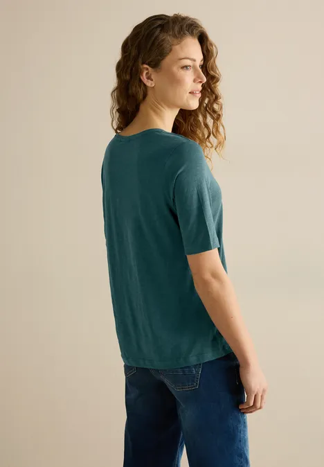 Basic V-Neck T-Shirt green lagoon Basic V-Neck T-Shirt green lagoon