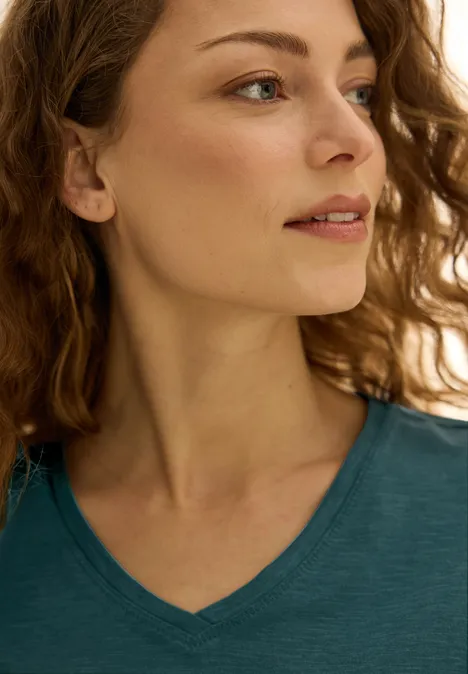 Basic V-Neck T-Shirt green lagoon Basic V-Neck T-Shirt green lagoon