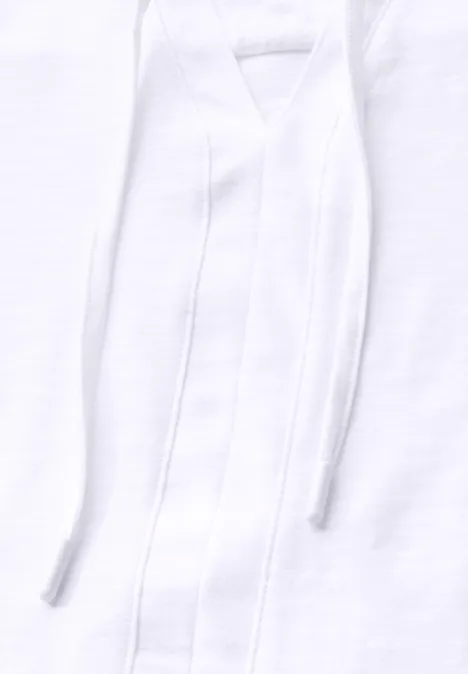 T-Shirt im Tunika-Look White