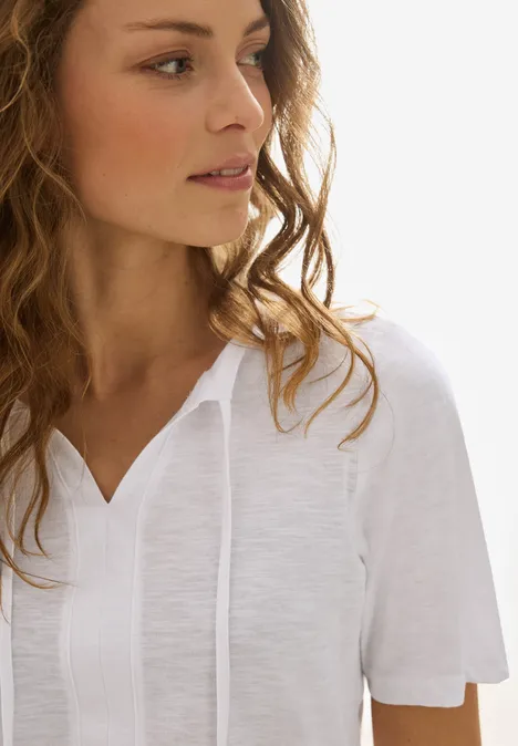 T-Shirt im Tunika-Look White