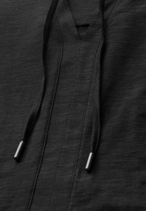 T-Shirt im Tunika-Look Black