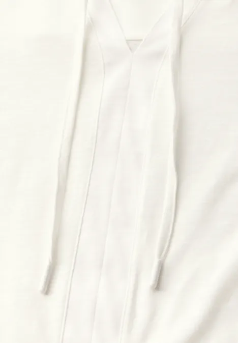 T-Shirt im Tunika-Look vanilla white