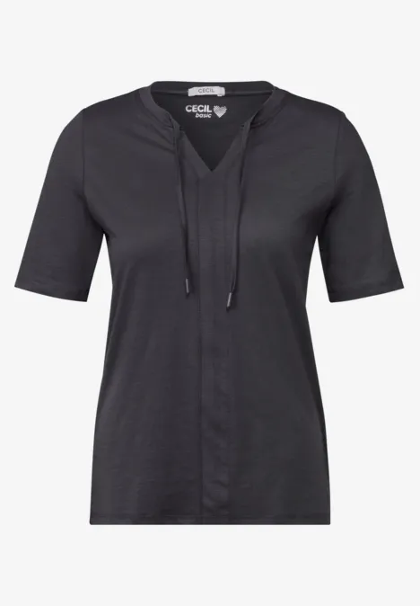 T-Shirt im Tunika-Look grey stone