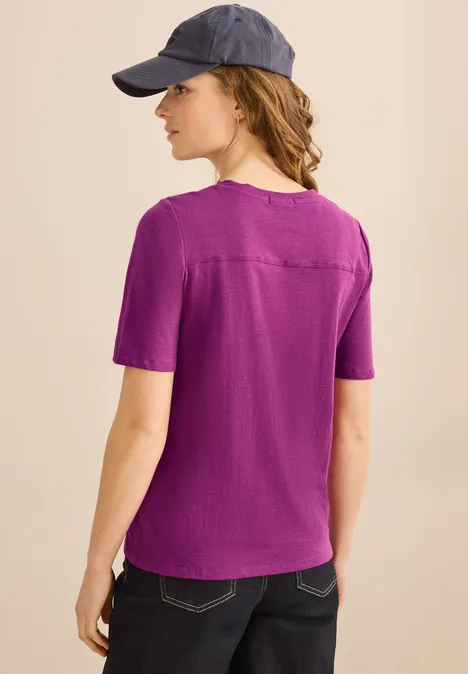 T-Shirt im Tunika-Look anemone pink