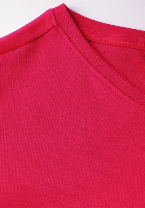 Basic V-Neck Shirt granita red