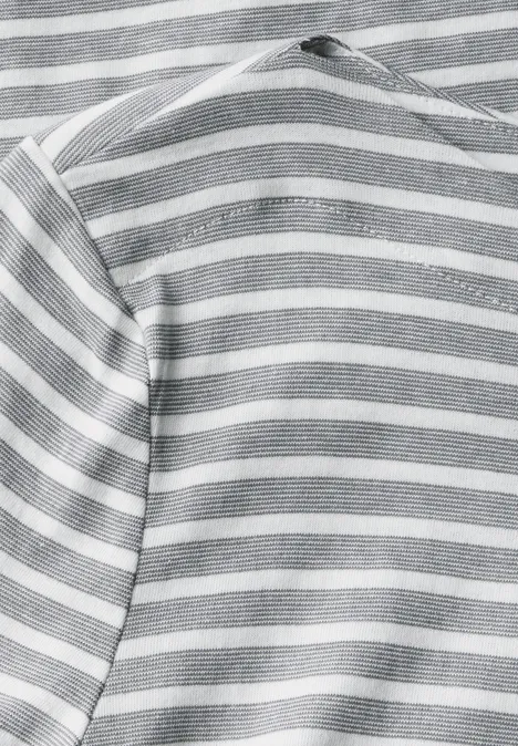 Basic Kurzarmshirt graphite light grey