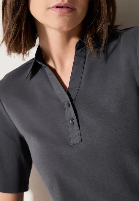 Poloshirt grey stone