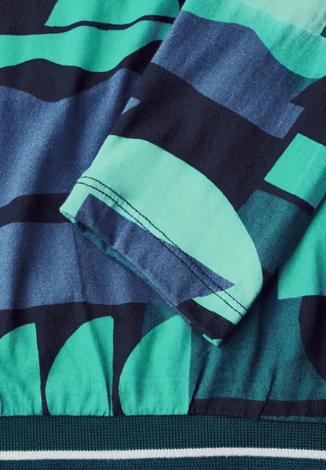 Bedrucktes Shirt sea green