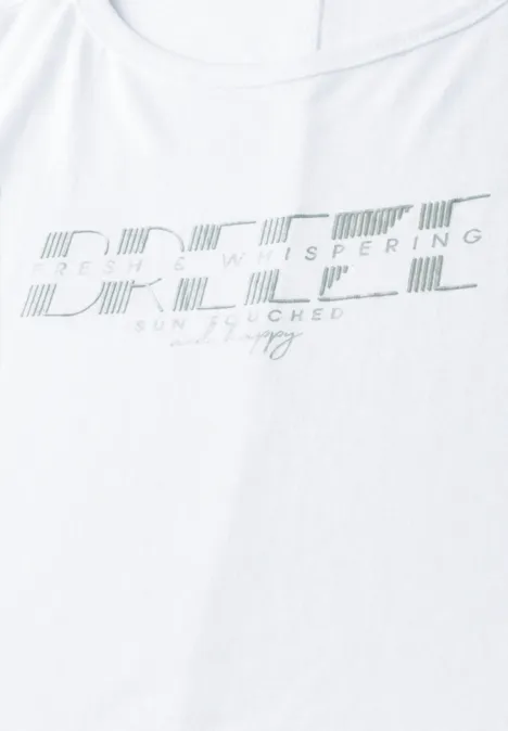 T-Shirt mit grafischem Print White