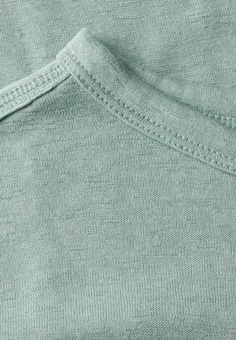 T-Shirt mit grafischem Print ice sage green
