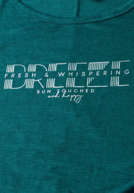 T-Shirt mit grafischem Print green lagoon
