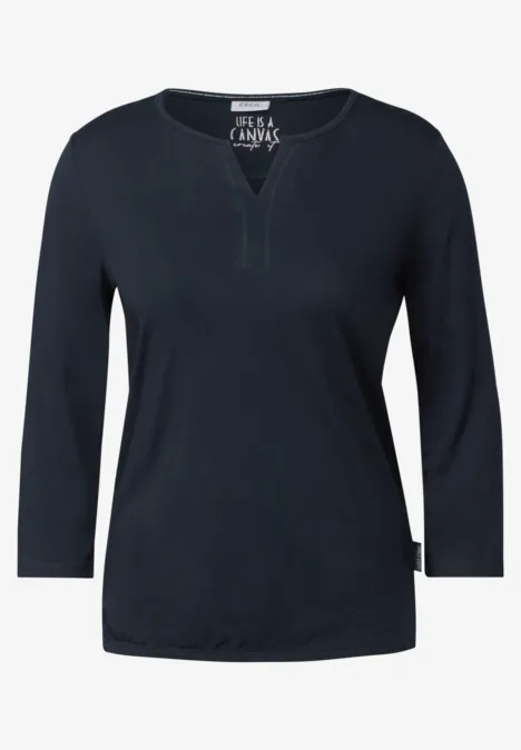 Shirt im Tunika-Look universal blue