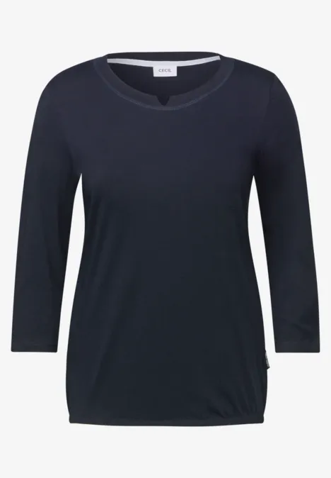 Jersey Shirt im Tunika-Look universal blue