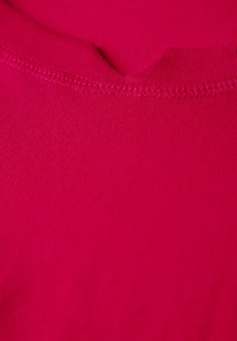 Jersey Shirt im Tunika-Look granita red