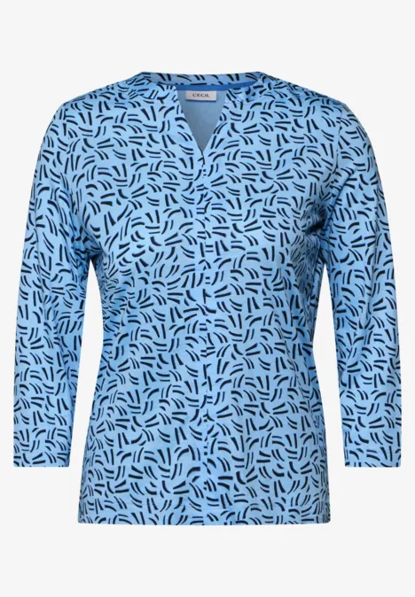 Shirt im Tunika-Look fresh light blue