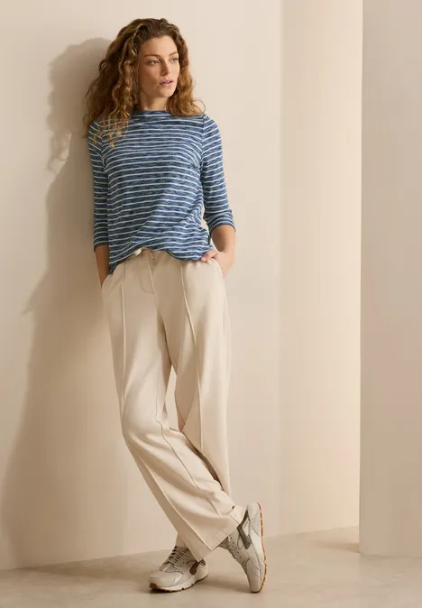 Gestreiftes Melange Shirt multicolor blue