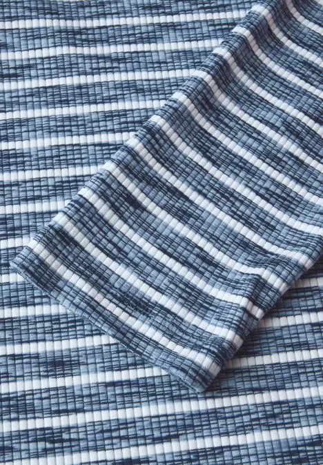 Gestreiftes Melange Shirt multicolor blue