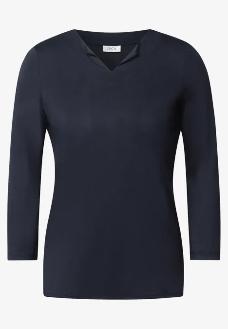 Jersey Shirt im Tunika-Look universal blue