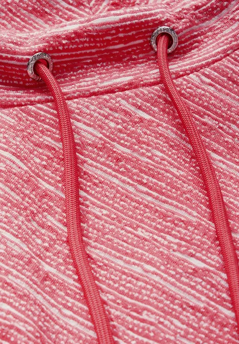 Shirt mit Diagonalstruktur granita red
