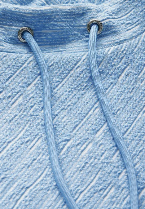 Shirt mit Diagonalstruktur fresh light blue
