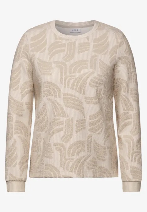 Jacquard Shirt pearl beige