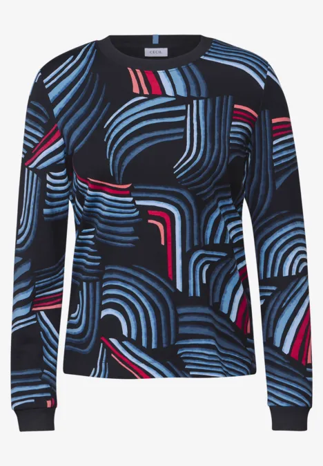 Bedrucktes Shirt universal blue
