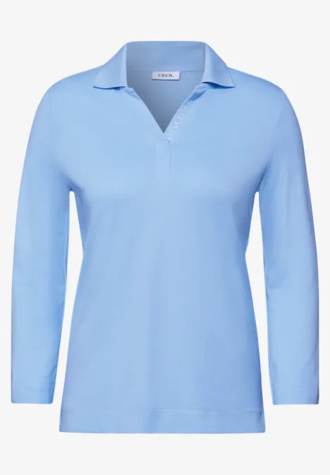 Piqué Poloshirt fresh light blue