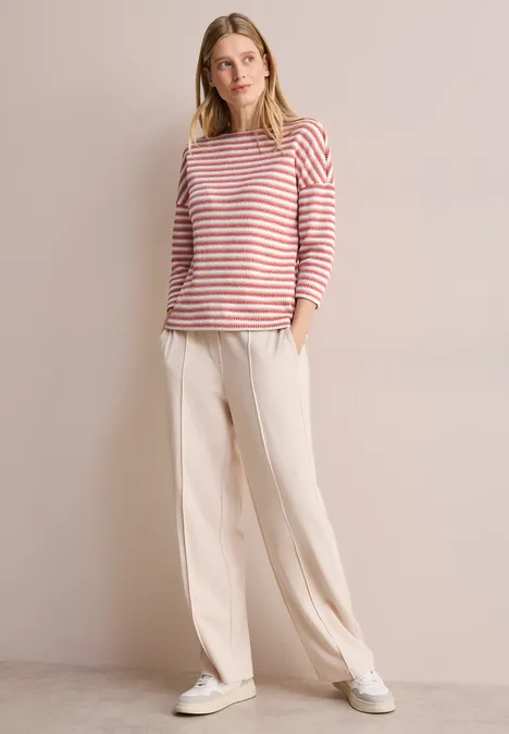 Strick-Look Shirt granita red