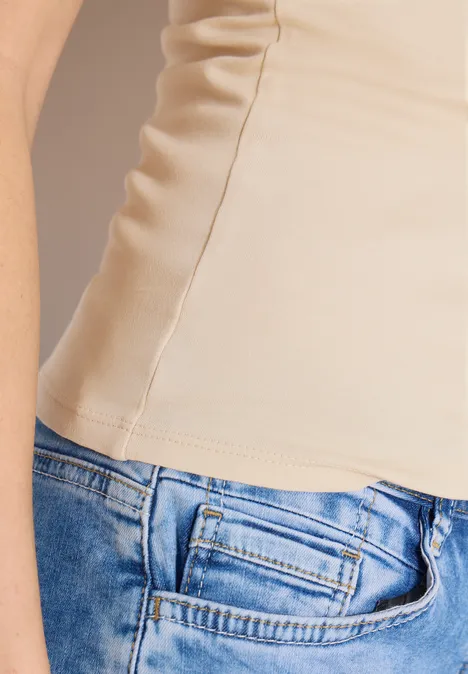 Top Basic pearl beige