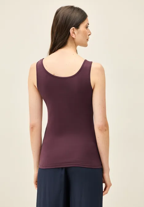 Top de base mulberry red