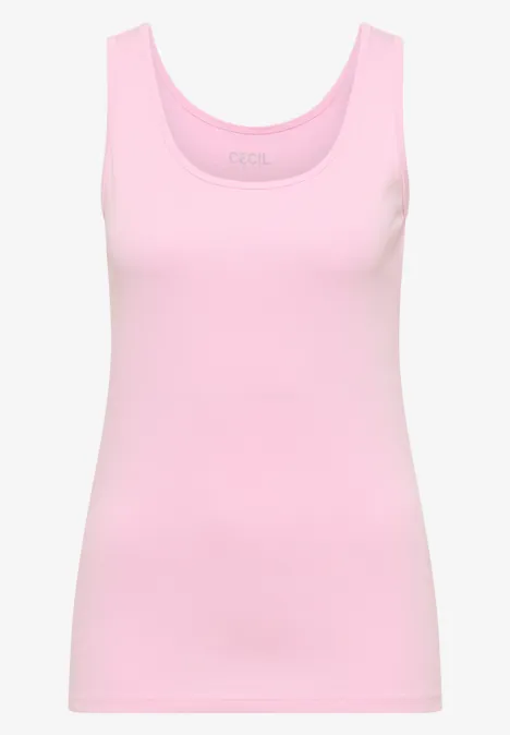 Basic Top mit Rundhals aus Baumwolle light blush rose Basic Top mit Rundhals aus Baumwolle light blush rose