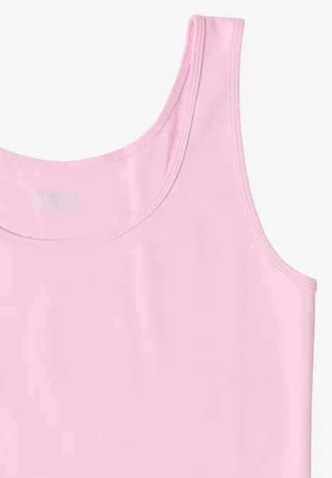 Basic Top mit Rundhals aus Baumwolle light blush rose Basic Top mit Rundhals aus Baumwolle light blush rose
