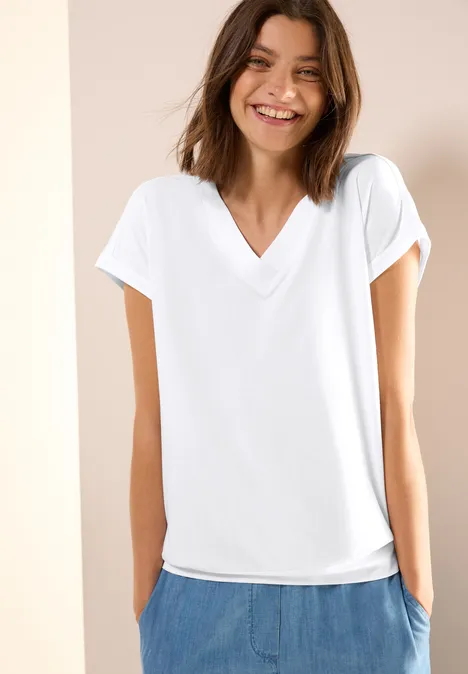 V-Neck T-Shirt White