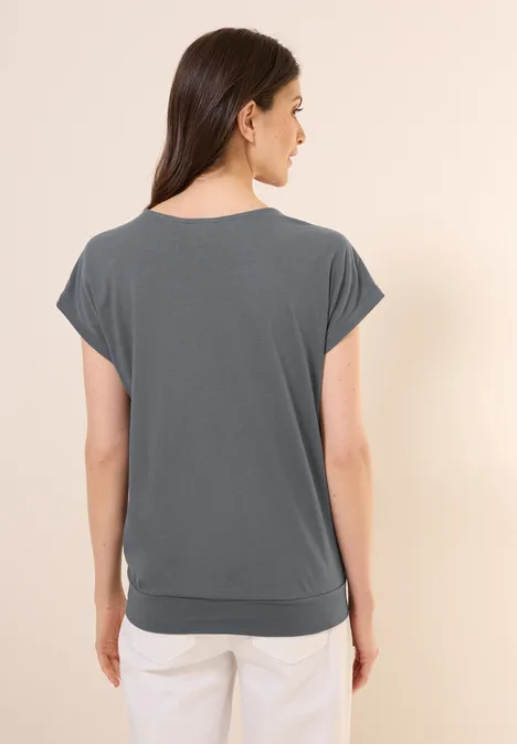 V-Neck T-Shirt graphite light grey