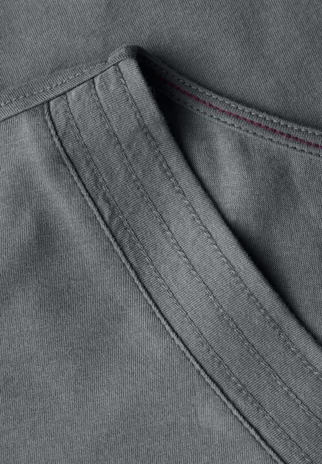 V-Neck T-Shirt graphite light grey